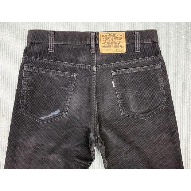 80's 1985 米国製 リーバイス LEVI'S 517-1558 ビンテージ コーデュロイ ブーツカット ブラック 黒 表記W32L32 実寸W80L76 [i-0131] | Levi's | 08