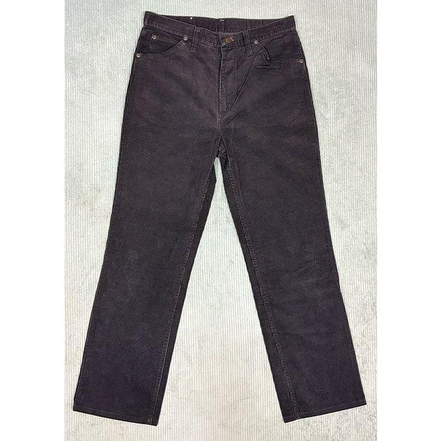 80's 米国製 ラングラー Wrangler 82660BK ビンテージ コーデュロイ パンツ ブラック 黒 表記W32L32 実寸W80L74 [i-0133] | Wrangler | 05