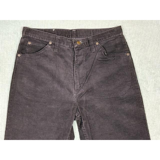 80's 米国製 ラングラー Wrangler 82660BK ビンテージ コーデュロイ パンツ ブラック 黒 表記W32L32 実寸W80L74 [i-0133] | Wrangler | 01