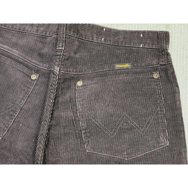 80's 米国製 ラングラー Wrangler 82660BK ビンテージ コーデュロイ パンツ ブラック 黒 表記W32L32 実寸W80L74 [i-0133] | Wrangler | 07