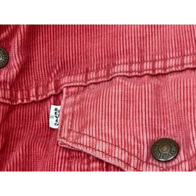 70's 米国製 リーバイス LEVI'S ビンテージ コーデュロイ ジャケット ボア 70506-1583 バーガンディレッド フェード 赤 M 身幅57 [i-0134] | Levi's | 03
