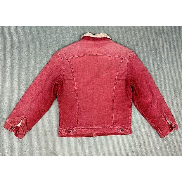 70's 米国製 リーバイス LEVI'S ビンテージ コーデュロイ ジャケット ボア 70506-1583 バーガンディレッド フェード 赤 M 身幅57 [i-0134] | Levi's | 09