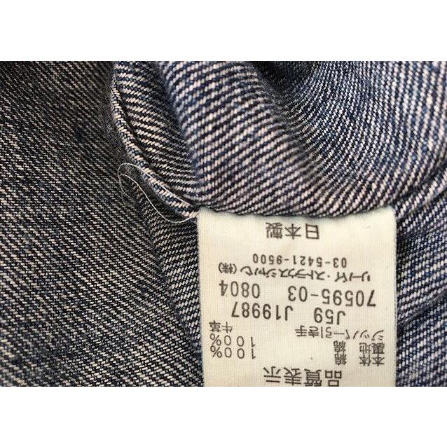 日本製 リーバイス Levi's レッドタブ REDTAB トラッカー デニムジャケット ジージャン 裾ZIP 70595 サイズM [K]｜highground｜08