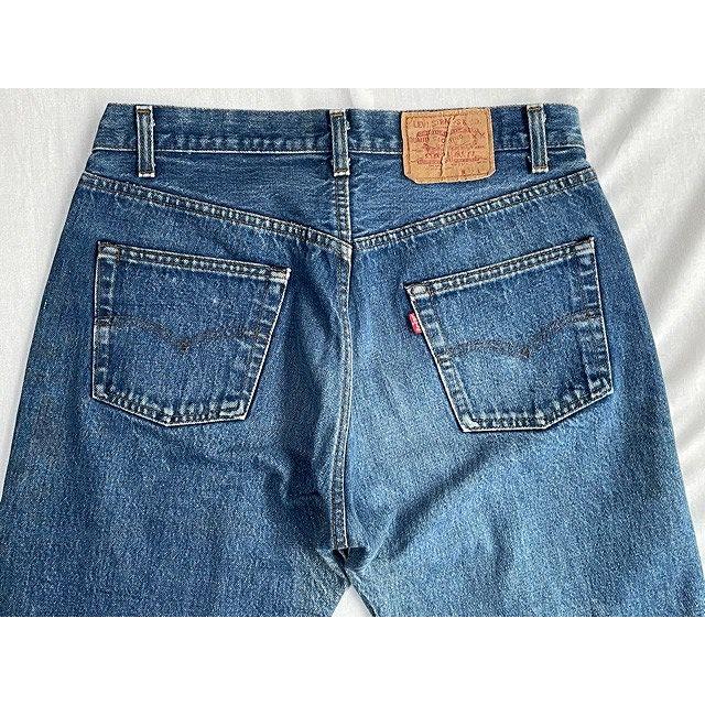 米国製 80's 1983 リーバイス LEVI'S 501 ハチマル 内股シングル 黒カン 裾チェーンステッチ 表記W34L36 実寸W78 L81cm [k-0143]｜highground｜08