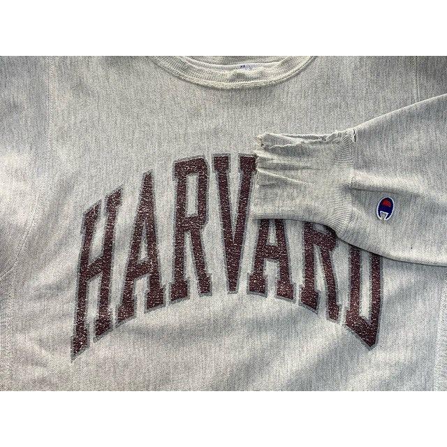 90’s 90年代 米国製 チャンピオン リバースウィーブ ハーバード HARVARD Champion REVERSE WEAVE CREW グレー  サイズM [l-2042] : kn-0086 : LOAFERS used clothing - 通販 - Yahoo!ショッピング