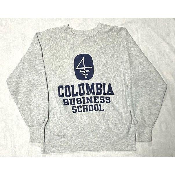 90s Champion リバースウィーブColumbia University Champion リバースウィーブ CREW ヘザーグレー COLUMBIA