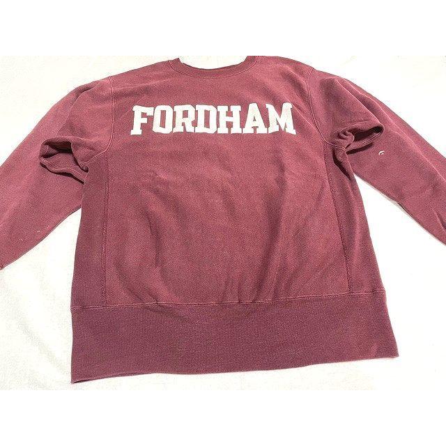 90’s 米国製 チャンピオン リバースウィーブ クルー フォーダム大学 Champion REVERSE WEAVE ボルドー サイズL [kn-0135] | REVERSE WEAVE | 02