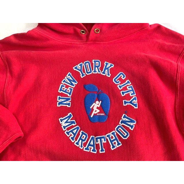80’s 米国製 チャンピオン スウェット リバースウィーブ パーカー Champion REVERSE WEAVE HOODY NYRRC レッド L [kn-0148] | REVERSE WEAVE | 03