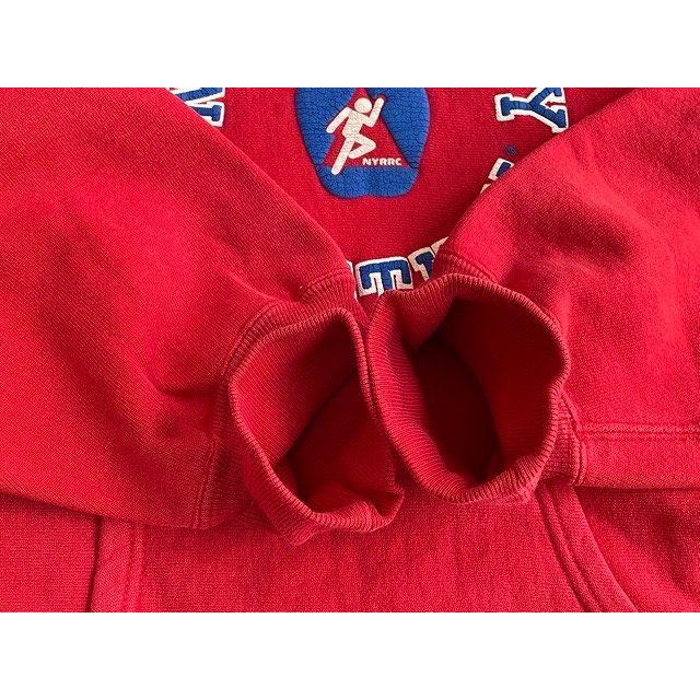 80’s 米国製 チャンピオン スウェット リバースウィーブ パーカー Champion REVERSE WEAVE HOODY NYRRC レッド L [kn-0148] | REVERSE WEAVE | 04