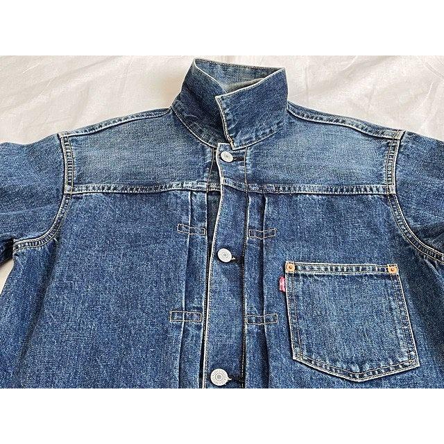 90's 日本製 リーバイス LEVI'S デニムジャケット 4つボタン 71506 -XX 506 大戦モデル 1st ファースト 復刻 38  [kn-0221]