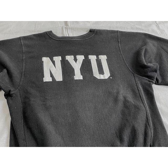 champion チャンピオン リバースウィーブ USA製　2段プリント　NYU champion チャンピオン リバースウィーブ USA製2段プリントNYU