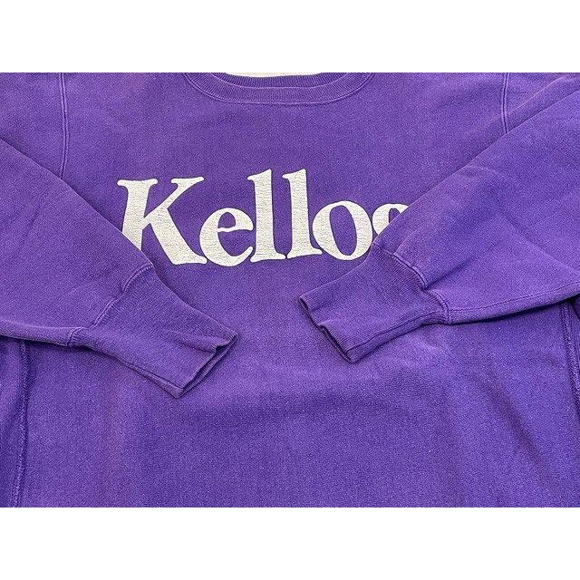 再値下げ！人気 チャンピオン リバースウィーブ kellog 刺繍タグ 紫 REVERSE WEAVE 90's 米国製 チャンピオン リバースウィーブ