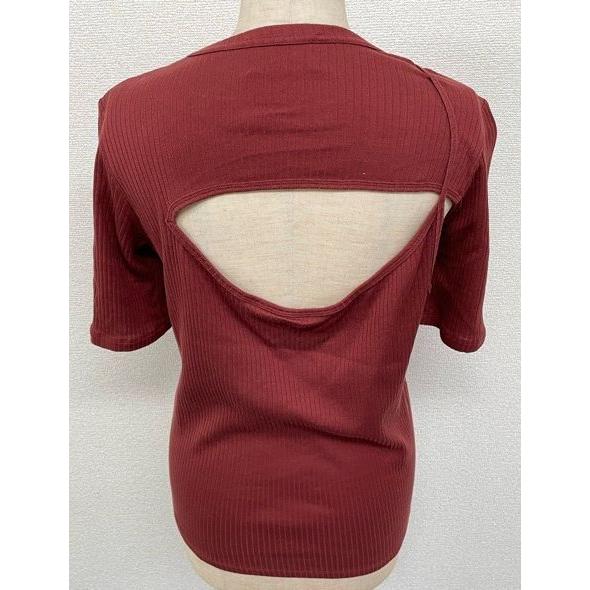 NAIFE ナイフ カットソー Tシャツ うしろ開き リブ素材 伸縮生地 レディース サイズ36   [l-0160] | NAIFE | 03
