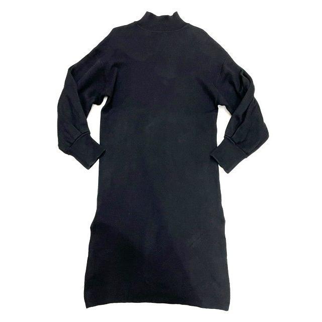 JEANASIS ジーナシス スウェット ワンピース モックネック スリット ブラック フリーサイズ [l-0161] | JEANASIS | 02