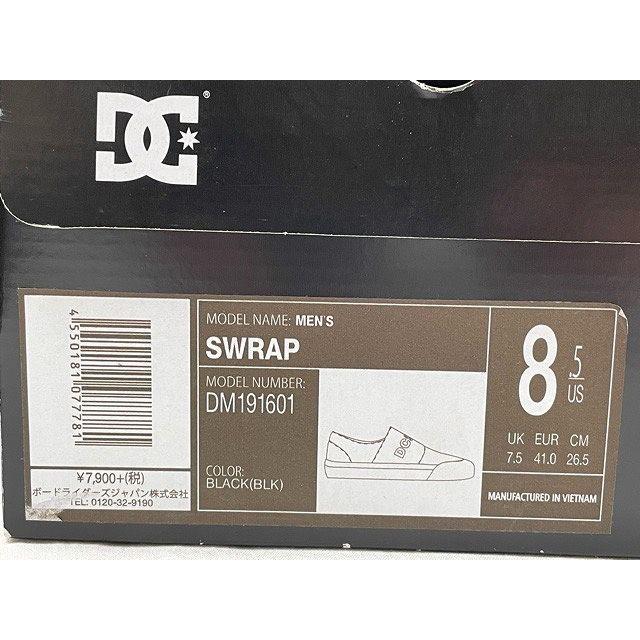 未使用 DC SHOSE DCシューズ SWRAP スエード マジックテープ着脱 スケート スケボー ブラック サイズ26.5  [l-0264] | DC SHOES | 08