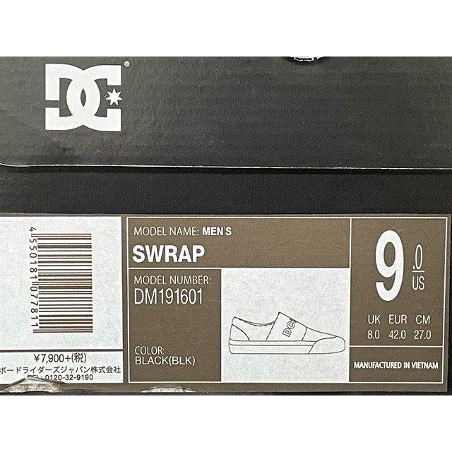 未使用 DC SHOSE DCシューズ SWRAP スエード マジックテープ着脱 スケート スケボー ブラック サイズ27.0  [l-0265] | DC SHOES | 08