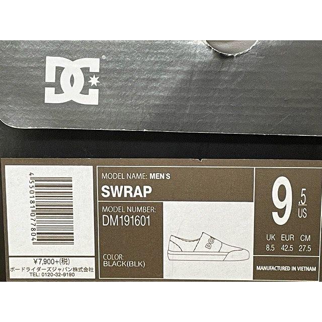 未使用 DC SHOSE DCシューズ SWRAP スエード マジックテープ着脱 スケート スケボー ブラック サイズ27.5  [l-0266] | DC SHOES | 08