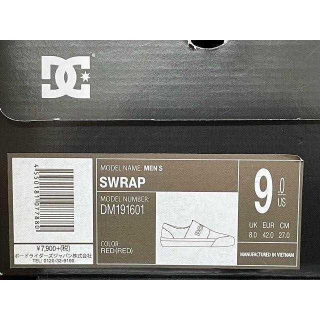 未使用 DC SHOSE DCシューズ SWRAP スエード マジックテープ着脱 スケート スケボー レッド サイズ27.0 [l-0268] | DC SHOES | 08