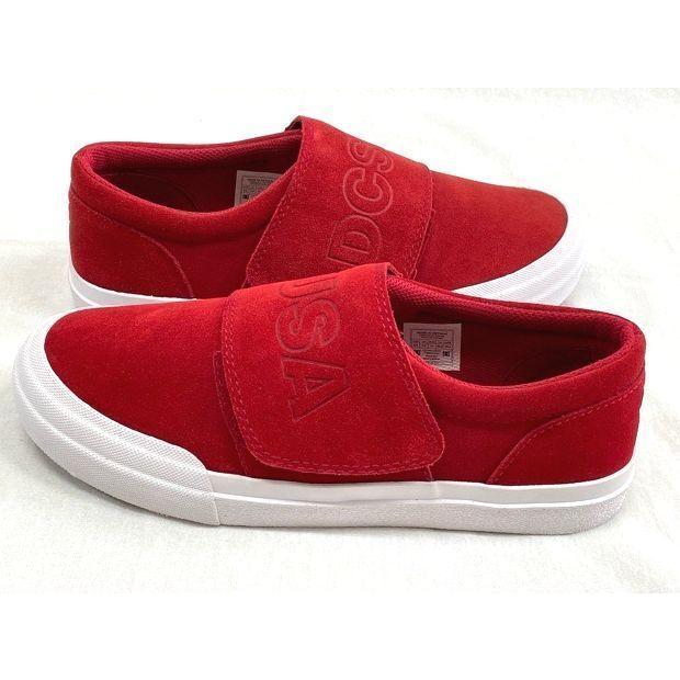 未使用 DC SHOSE DCシューズ SWRAP スエード マジックテープ着脱 スケート スケボー レッド サイズ27.5 [l-0269] | DC SHOES | 05