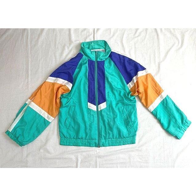 SANTOLINA BAY ナイロンジャケット フルジップ 切り替え マルチ