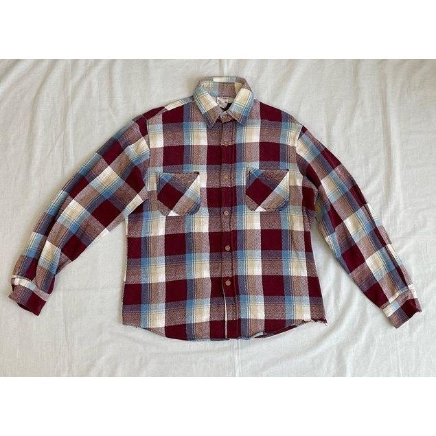 希少 BIG MAC 70s チェックシャツ L ネルシャツ JCPenney BIG MAC 70'S 70年代 ポルトガル製 ビッグマック JCPenney