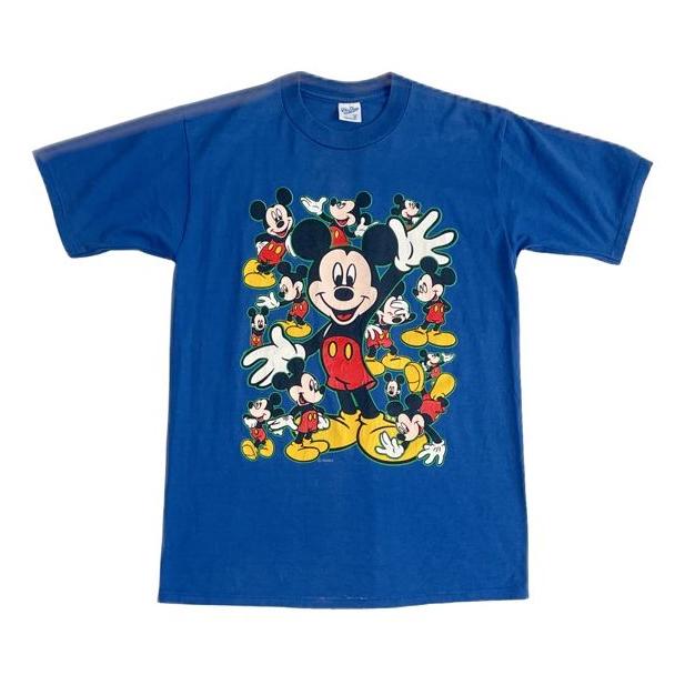 Velva Sheen / Tシャツ/M/コットン/YLW/90s/ミッキーマウス Velva Sheen 90's ビンテージ 米国製 ベルバシーン ディズニー