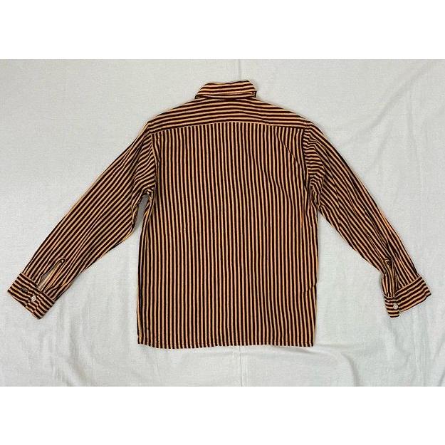 極上　60s レーヨンギャバジン　オープンカラーシャツ　開襟シャツ　ブラウン 極上 60s レーヨンギャバジン オープンカラーシャツ 開襟シャツ