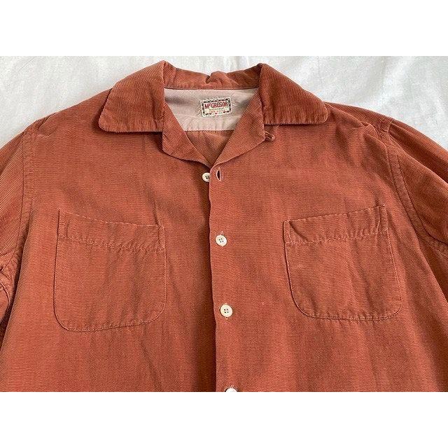 MCGREGOR オープンカラーシャツ USA製 50s 60s McGREGOR（マックレガー） 50's 60's 米国製 マクレガー コーデュロイ