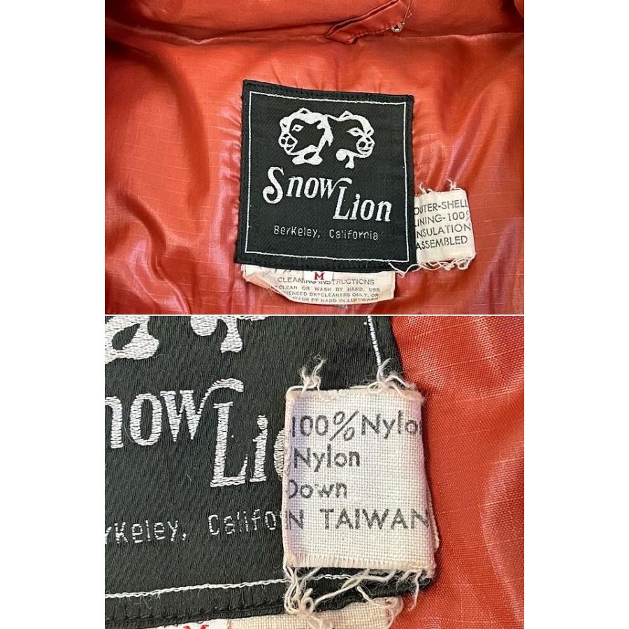 そら様 lion vintage down ヴィンテージ ダウン 80s そら様snow lion vintage down ヴィンテージ ダウン 80s
