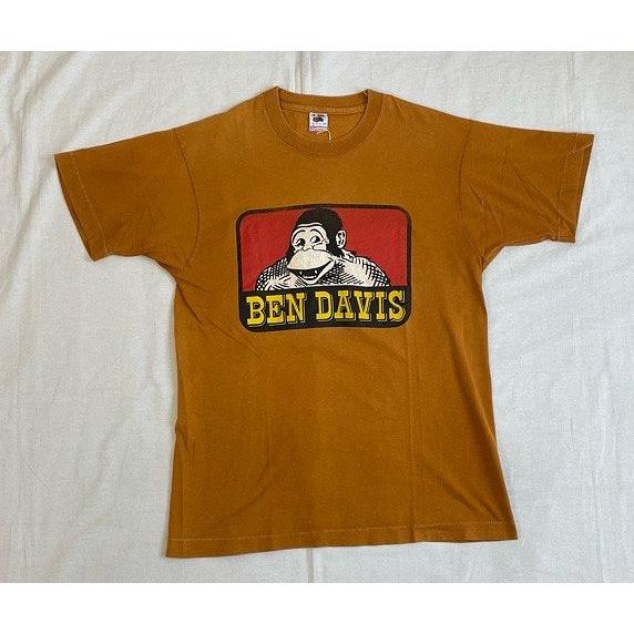 80's 90’s 米国製 MADE IN USA ベンデイビス BEN DAVIS Tシャツ ロゴ ブラック フルーツオブザルーム M [l