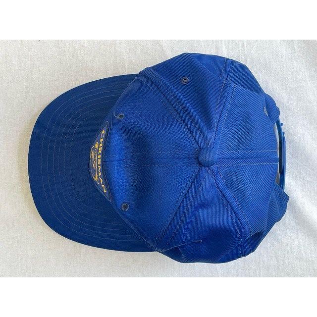 70's 80's アメリカ古着 YOUNG AN MADE IN KOREA キャップ メッシュキャップ  CHRISMAN ブルー スナップバック [l-0727] | VINTAGE | 04