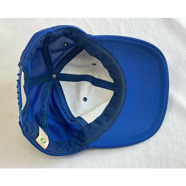 70's 80's アメリカ古着 YOUNG AN MADE IN KOREA キャップ メッシュキャップ  CHRISMAN ブルー スナップバック [l-0727] | VINTAGE | 06