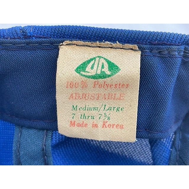 70's 80's アメリカ古着 YOUNG AN MADE IN KOREA キャップ メッシュキャップ  CHRISMAN ブルー スナップバック [l-0727] | VINTAGE | 07