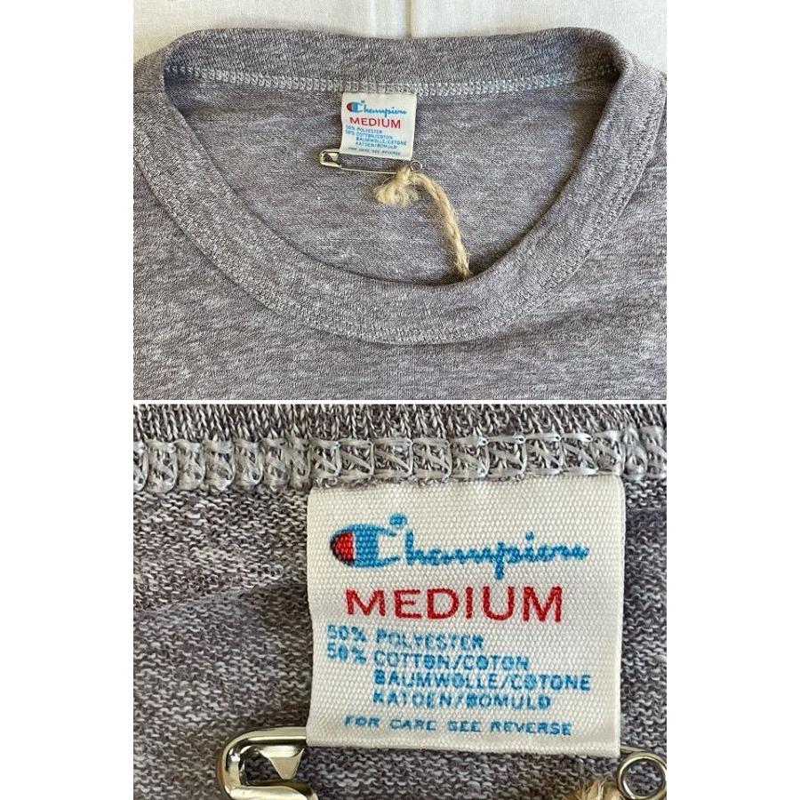 Champion ノースウェスタン大学 L 80s 染み込み3段プリント Champion ノースウェスタン大学 L 80s 染み込み3段プリント