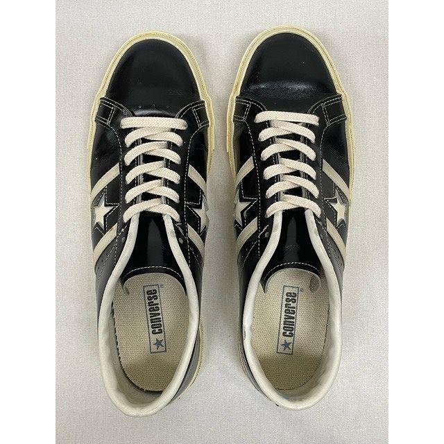 日本製 made in JAPAN コンバース ジャックスター レザー CONVERSE JACK STAR RETRO LEATHER 黒 白 BLACK/WHITE サイズ9.5 28.0 [l-0800]｜highground｜04