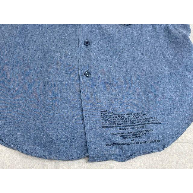 VINTAGE 90's 1997 米軍 海軍 U.S NAVY ミリタリー シャンブレー