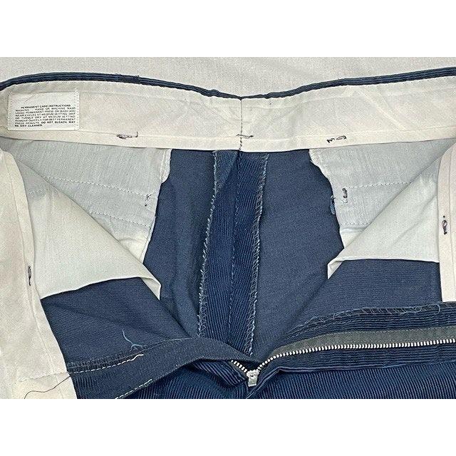 60's 70's 米国製 ビンテージ コーデュロイ トラウザー ワークパンツ TALON ネイビー 実寸W88L75 [l-0883] | VINTAGE | 06