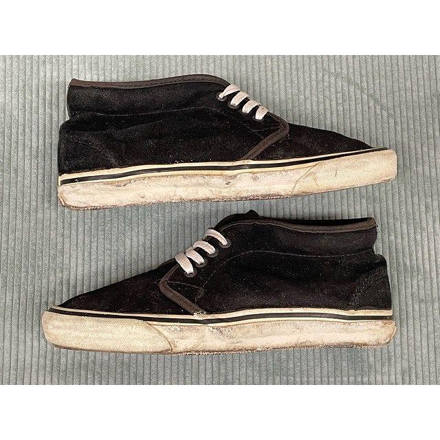 90's 米国製 MADE IN USA  バンズ VANS CHUKKA チャッカ ブラック スエード 黒 81/2 26.5 [l-0931]｜highground｜07