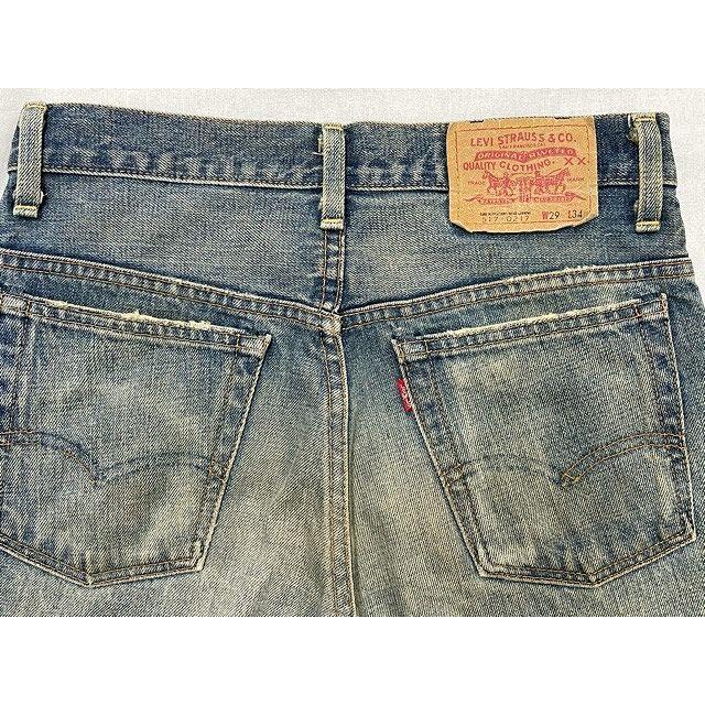 日本製 リーバイス ヴィンテージクロージング LEVI'S LVC 71517 517 ブーツカット フレアパンツ 復刻 加工 表記W29 実寸72cm [l-2121]｜highground｜07