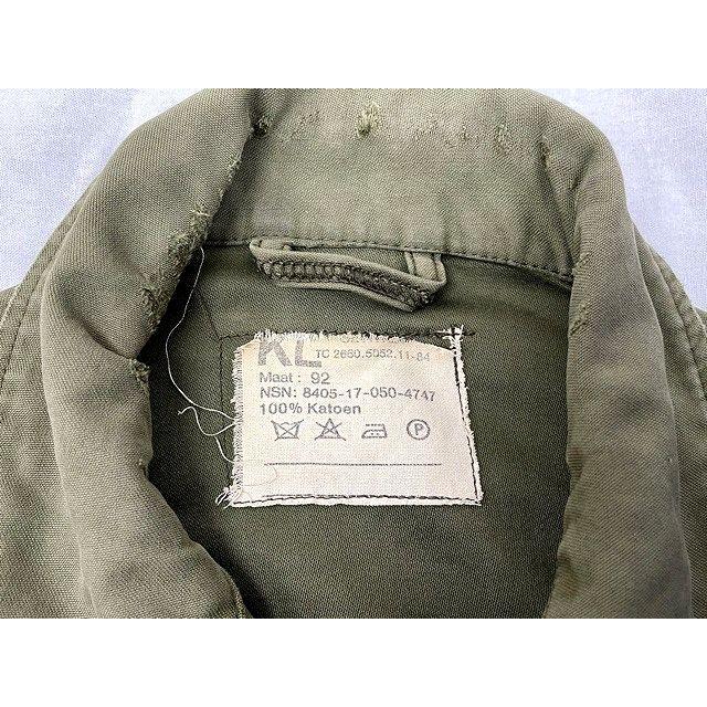 80年代 オランダ軍 ミリタリー ジャケット ファティーグシャツ
