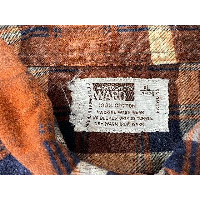 MONTGOMERY WARD モンゴメリーワード　 ネルシャツ ヴィンテージ MONTGOMERY（モンゴメリー） 70's 80's ビッグサイズ モンゴメリー