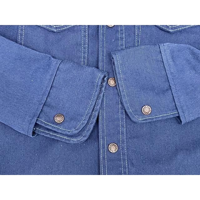 70's MONTGOMERY WARD モンゴメリーワード ビンテージ  シャツジャケット ネイビー オーバーダイ  [la-1019] | VINTAGE | 05