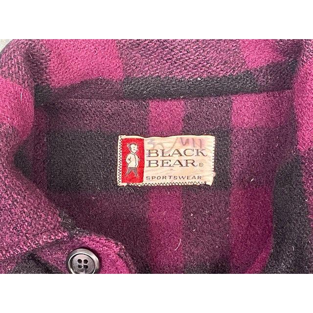 VINTAGE 60's 米国製 ブラックベアー BLACK BEAR ウールジャケット