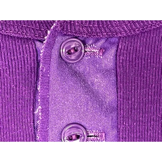 UNKNOWN ヘンリーネック カットソー 長袖 Tシャツ インナー 猫目釦 後
