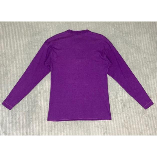 UNKNOWN ヘンリーネック カットソー 長袖 Tシャツ インナー 猫目釦 後