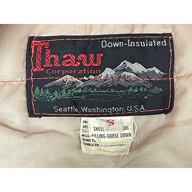 70's Thaw Corporation ダウンジャケット VINTAGE 70's 米国製 Thaw Corporation ソウ ビンテージ ダウン