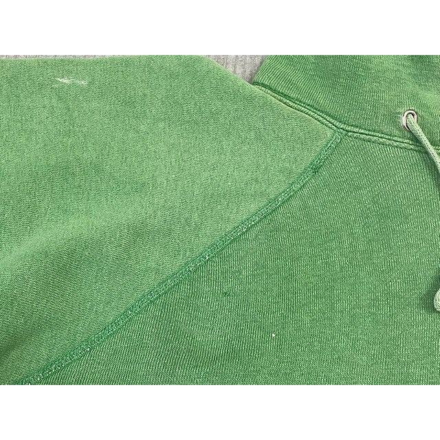60s USA VINTAGE プルオーバーパーカー フーディ スウェット 緑 VINTAGE 60's UNKNOWN ビンテージ スウェット パーカー フーディ 楕円