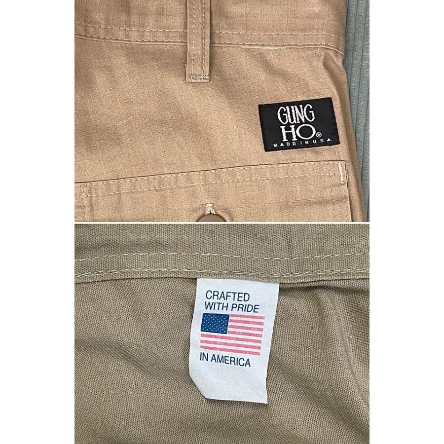 90's 米国製 MADE IN USA ガンホー GUNG HO ベイカーパンツ イージーパンツ リップストップ トープ W84 L87 [la-1268] | GUNG HO（ファッション） | 02