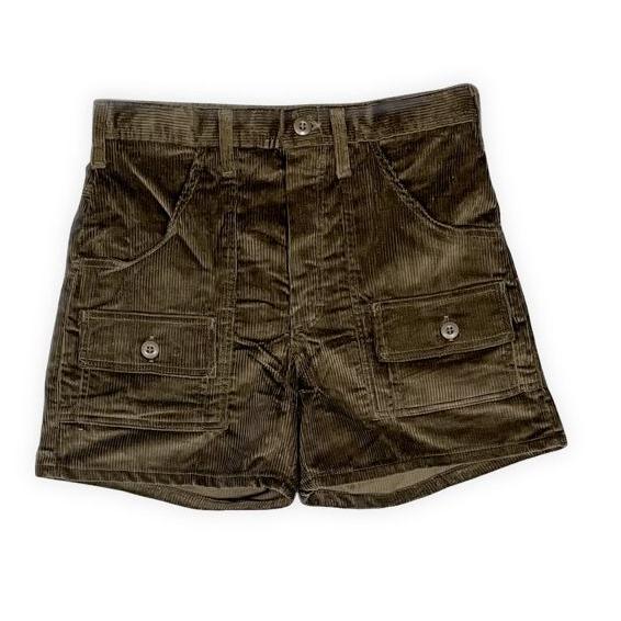 デッドストック 90's 米国製 スミス SMITH'S AMERICAN ショートパンツ JJL164 コーデュロイ ブッシュパンツ カーキ W32 80cm  [la-1282] | SMITH'S AMERICAN