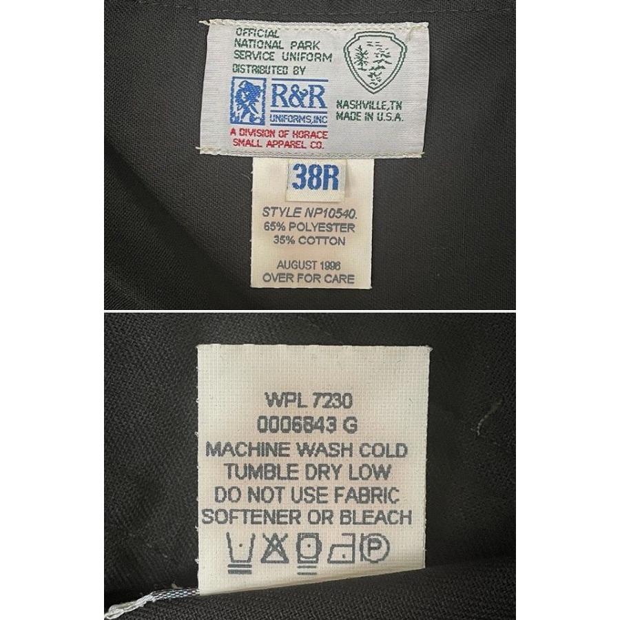 デッドストック 90's 米国製 OFFICIAL NATIONAL PARK SERVICE UNIFORM 米国立公園 ワークパンツ トラウザーグリーン 38R W94L82 [la-1307] | MADE IN USA | 02